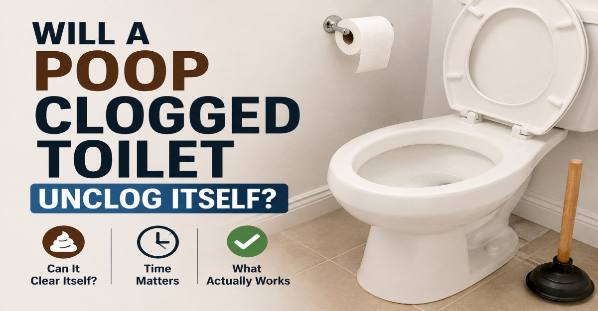 Will A Poop Clogged Toilet Unclog Itself