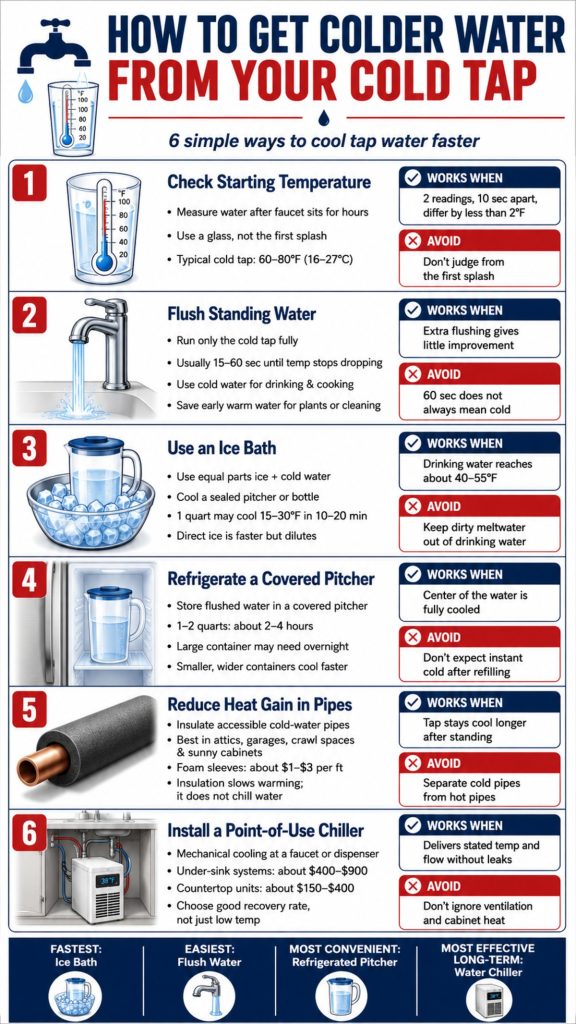 How to Make Tap Water Colder