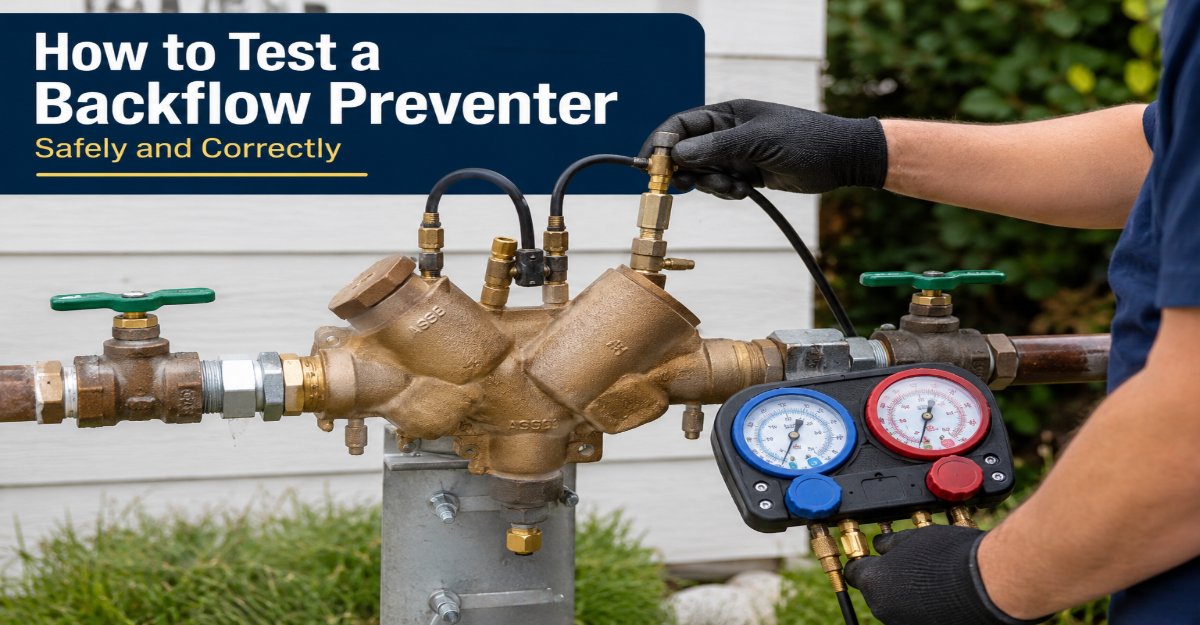 How to Test a Backflow Preventer Safely and Correctly