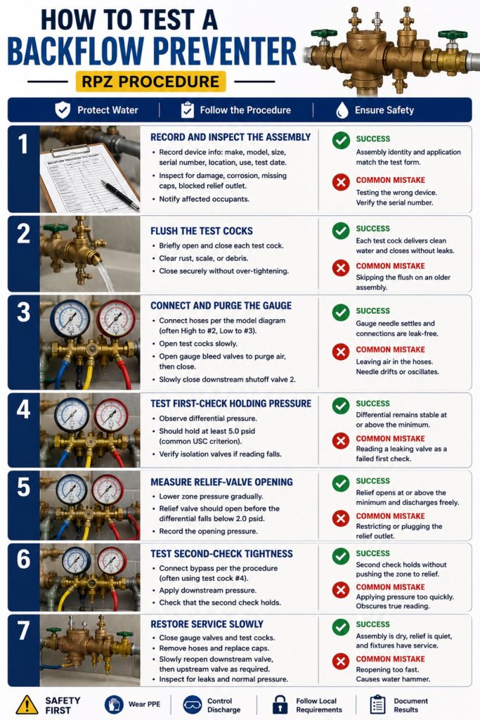 How to Test a Backflow Preventer