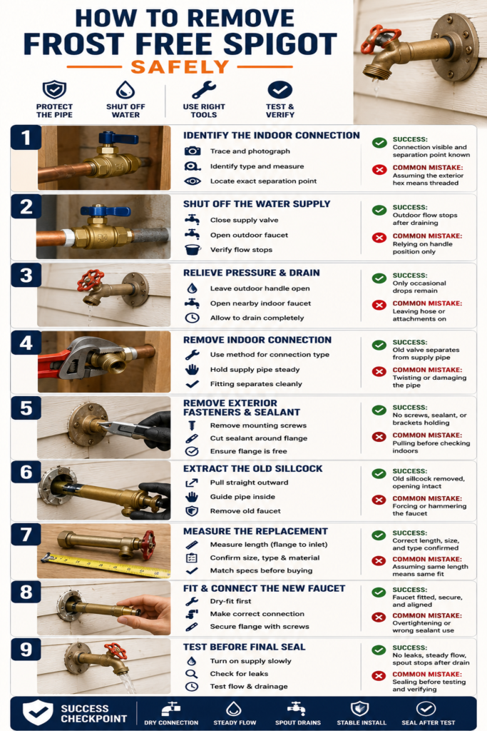 How to Remove Frost Free Spigot Safely