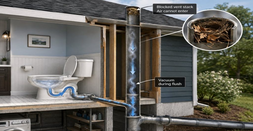 Roof Vent Stack Blocking scenario