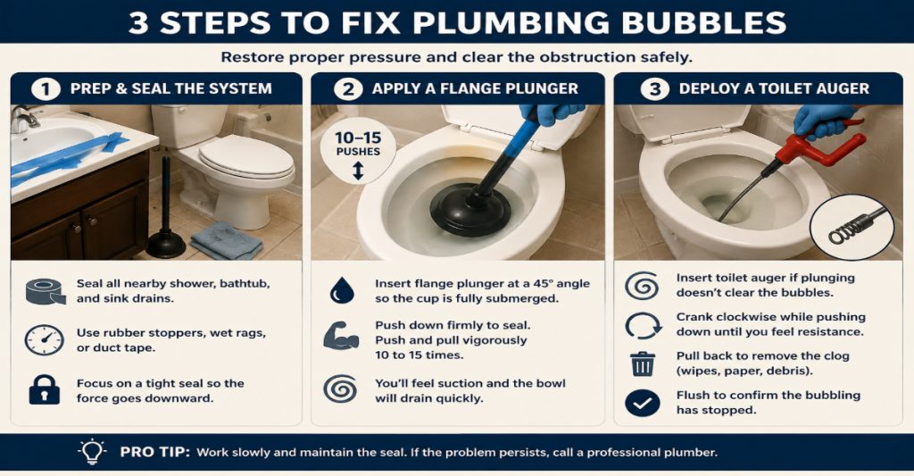 Step-by-Step Guide to Fixing Plumbing Bubbles