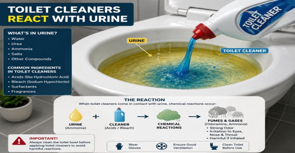 Toilet Cleaners React with Urine