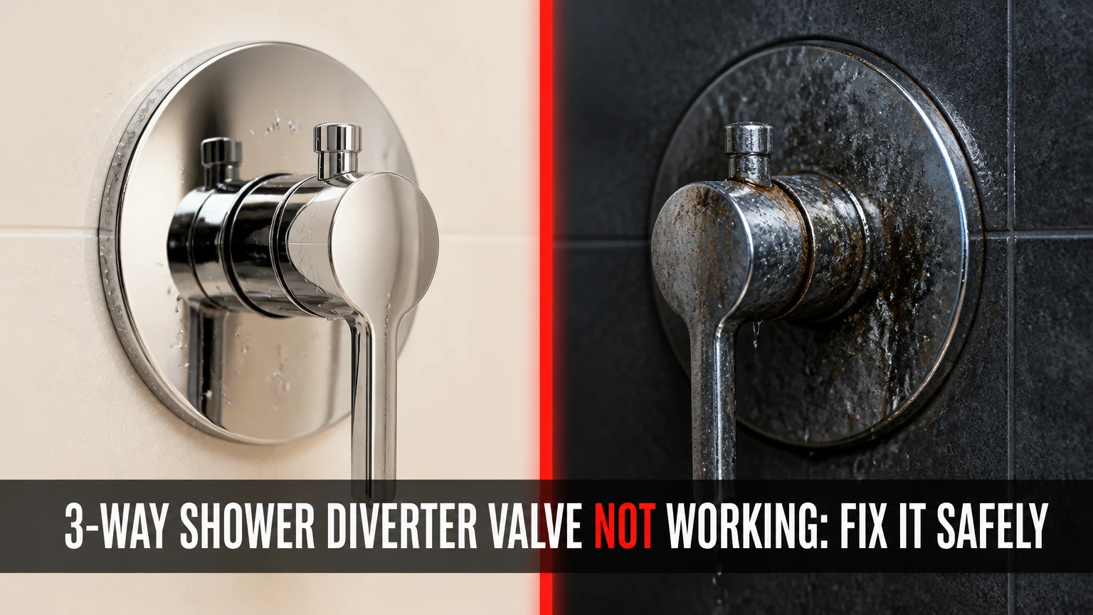 3-Way Shower Diverter Valve Not Working: Fix It Safely