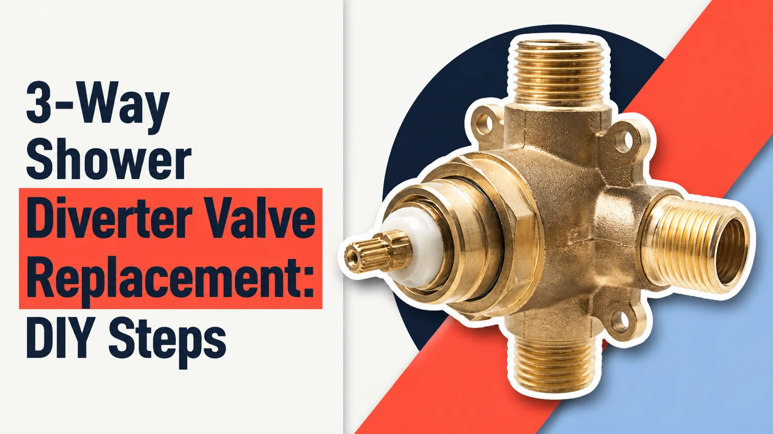 3-Way Shower Diverter Valve Replacement: DIY Steps