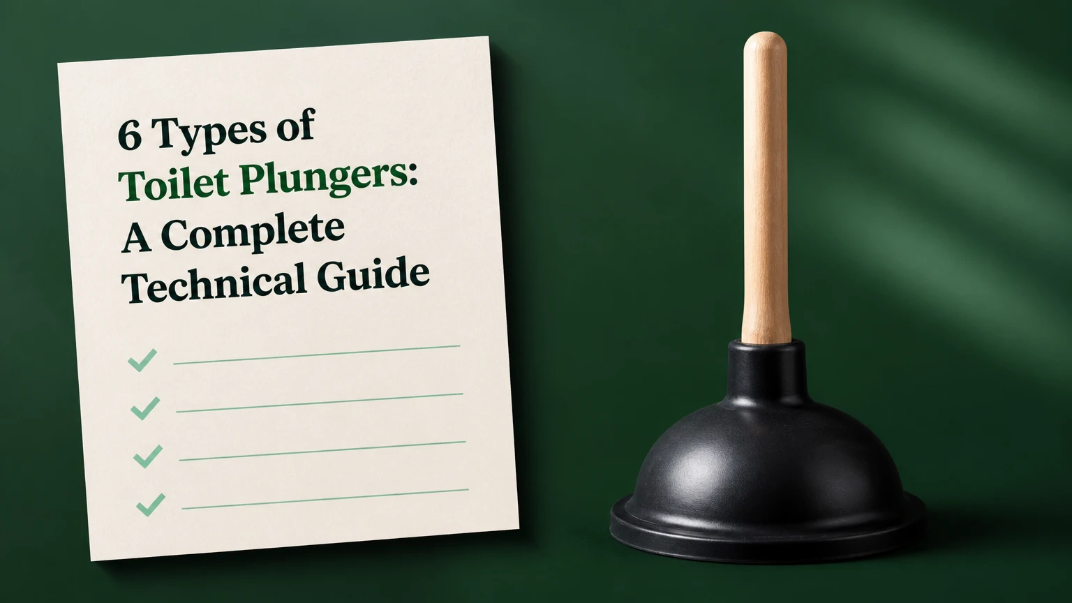 6 Types of Toilet Plungers: A Complete Technical Guide