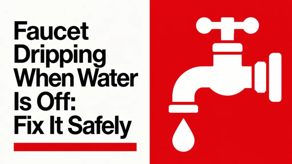 Faucet Dripping When Water Is Off: Fix It Safely