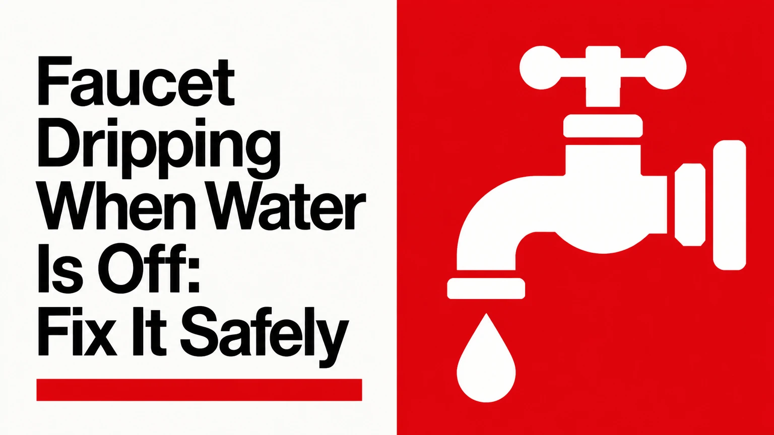 Faucet Dripping When Water Is Off: Fix It Safely