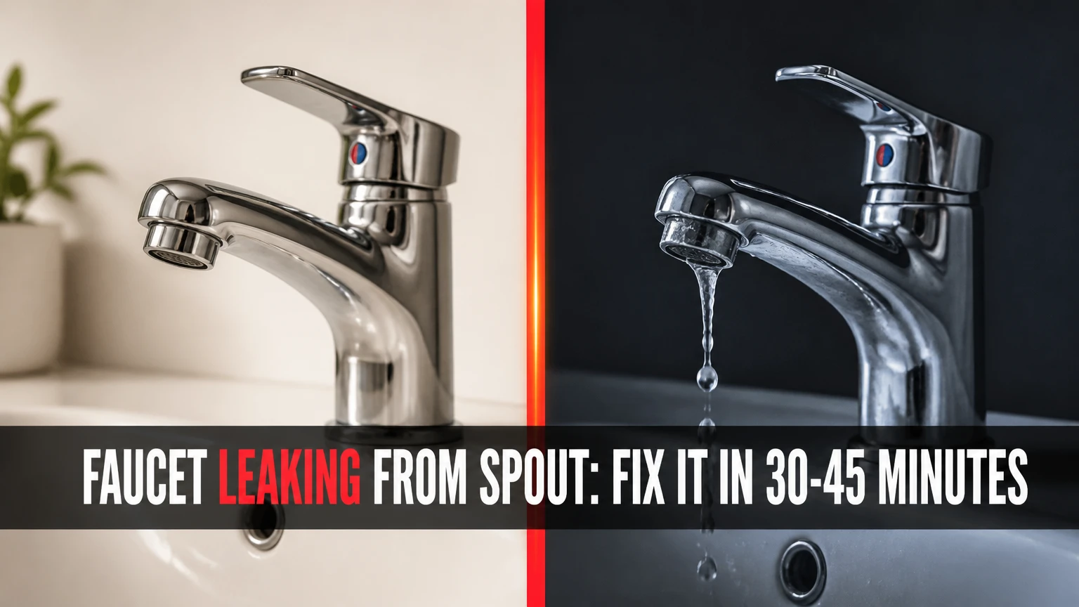 Faucet Leaking from Spout: Fix It in 30-45 Minutes
