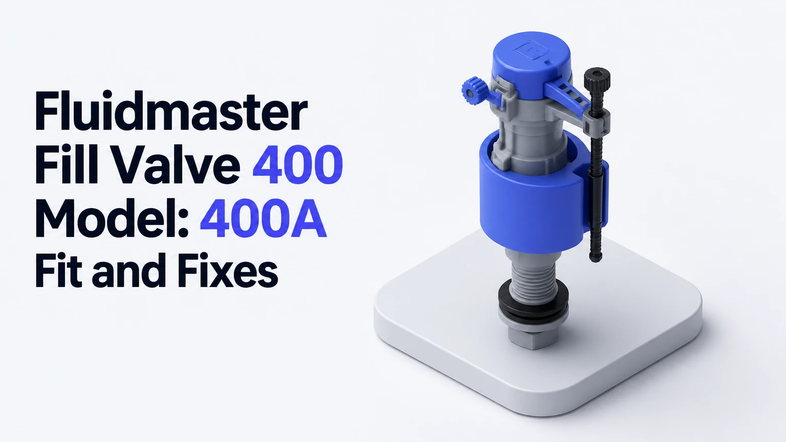 Fluidmaster Fill Valve 400 Model: 400A Fit and Fixes