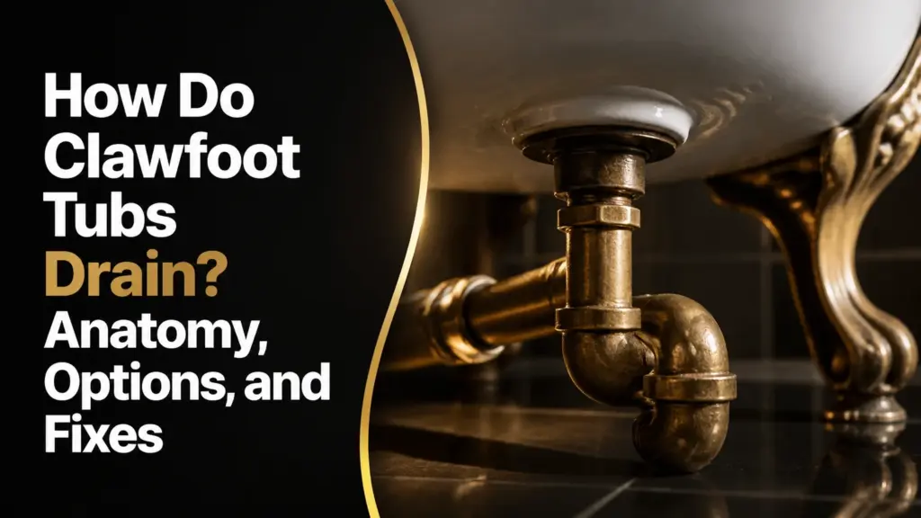 how do clawfoot tubs drain