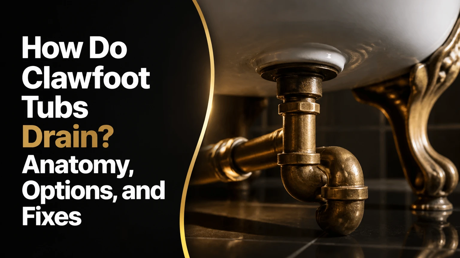 how do clawfoot tubs drain