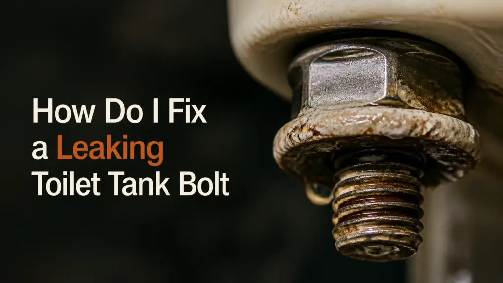 How Do I Fix a Leaking Toilet Tank Bolt