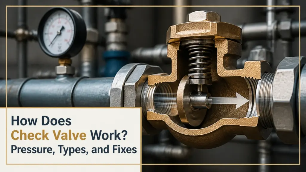 how does check valve work