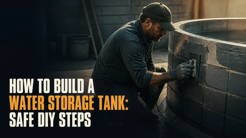 how to build a water storage tank safe diy steps