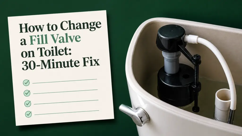 how to change a fill valve on toilet 30 minute fix