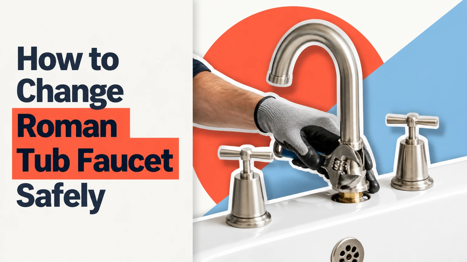 how to change roman tub faucet safely