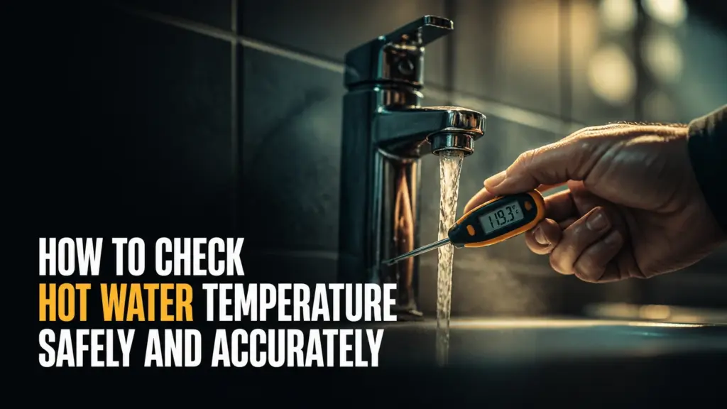 how to check hot water temperature