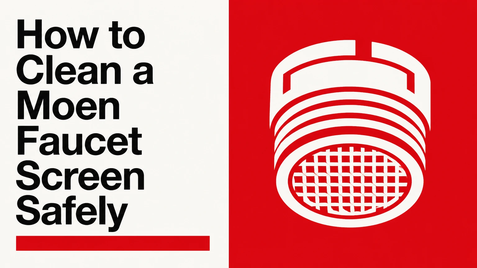 how to clean a moen faucet screen safely