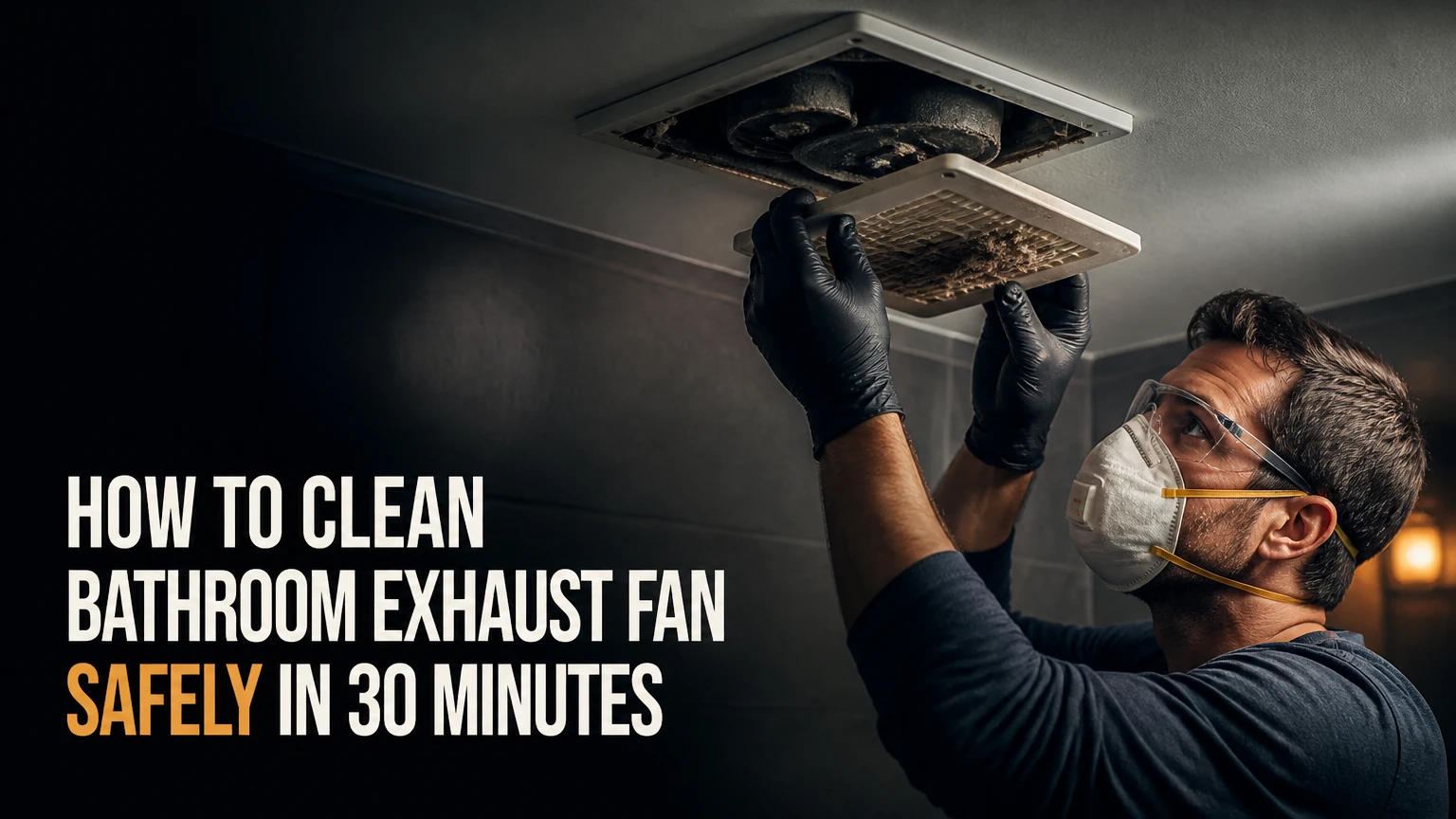 How to Clean Bathroom Exhaust Fan Safely in 30 Minutes