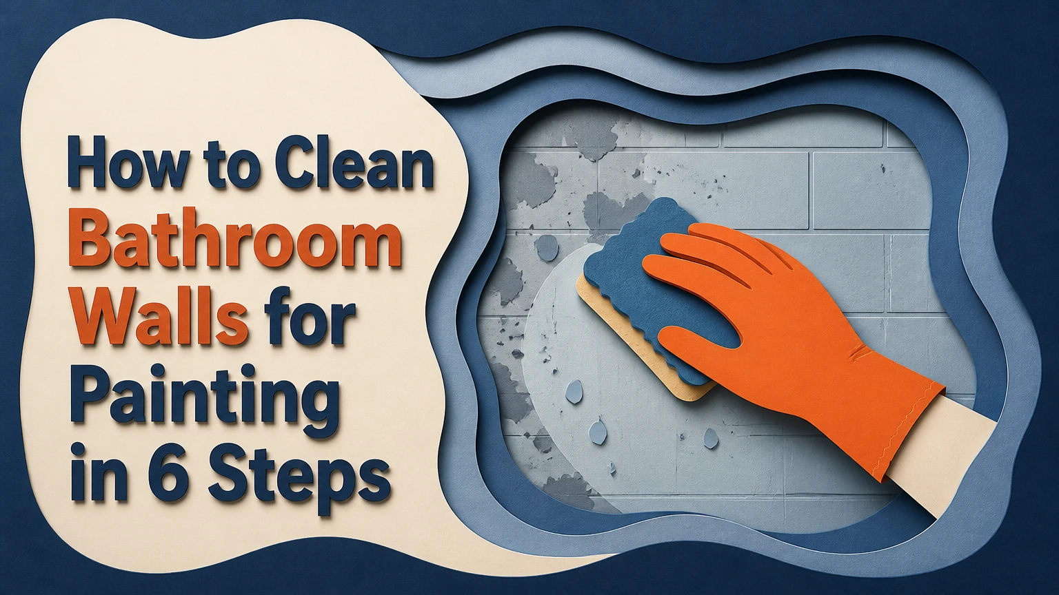 how to clean bathroom walls for painting in 6 steps