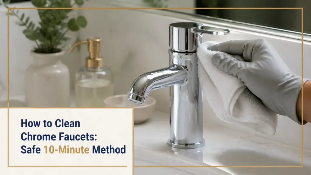 how to clean chrome faucets