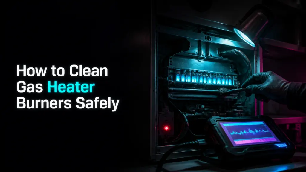 how to clean gas heater burners