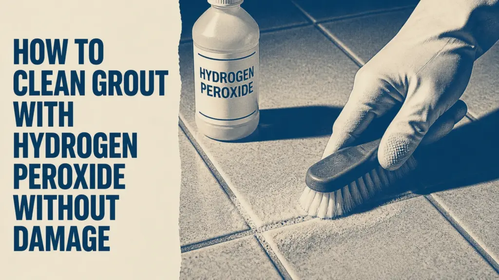 how to clean grout with hydrogen peroxide without damage