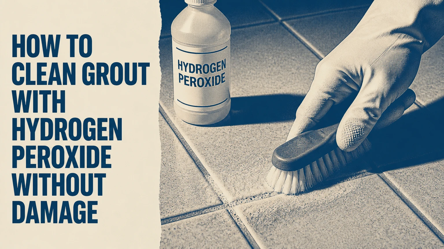 how to clean grout with hydrogen peroxide without damage