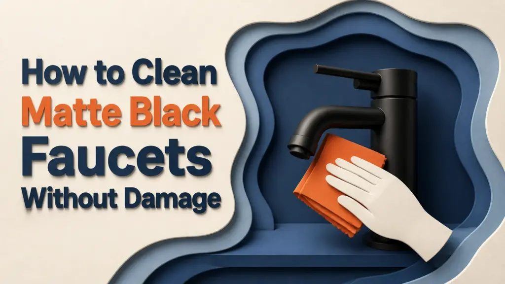 how to clean matte black faucets without damage