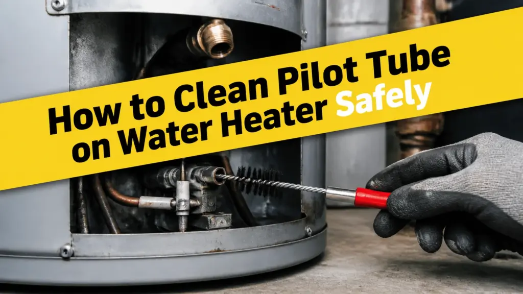 how to clean pilot tube on water heater