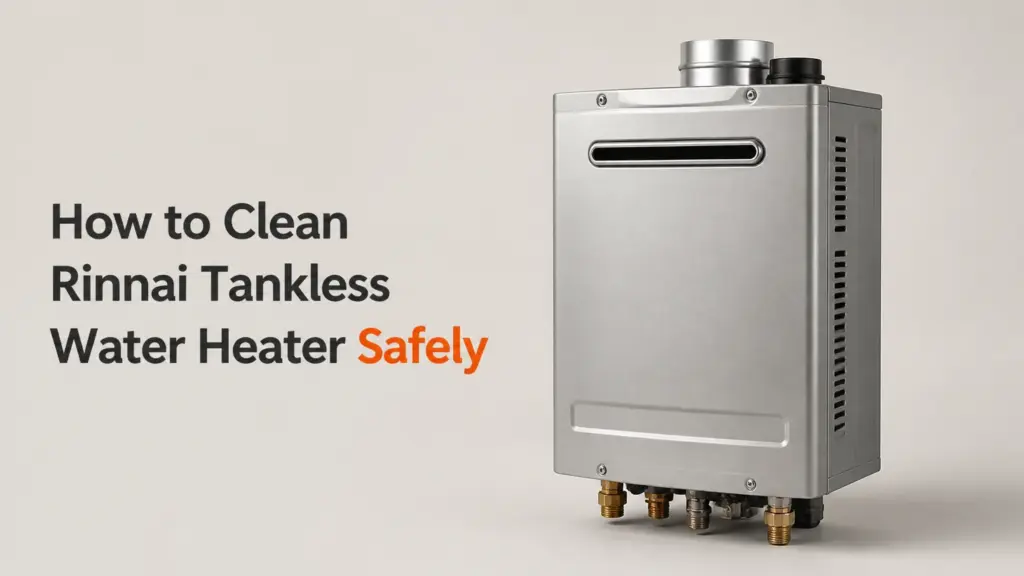 how to clean rinnai tankless water heater