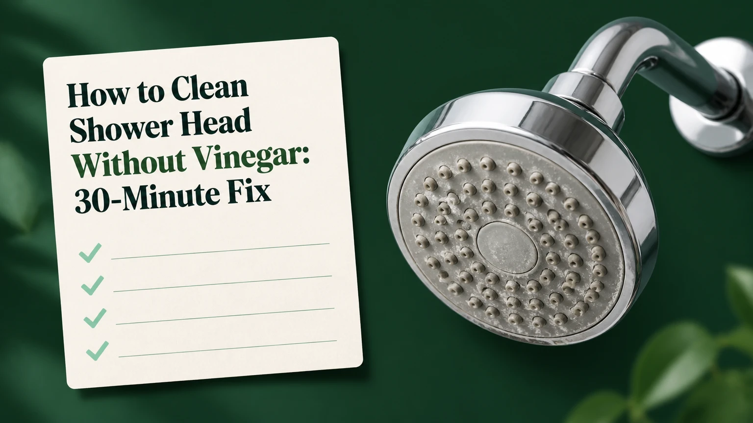 How to Clean Shower Head Without Vinegar: 30-Minute Fix