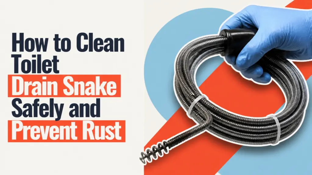 how to clean toilet drain snake safely and prevent rust