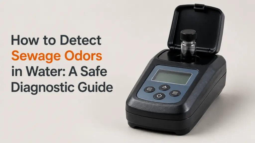 how to detect sewage odors in water