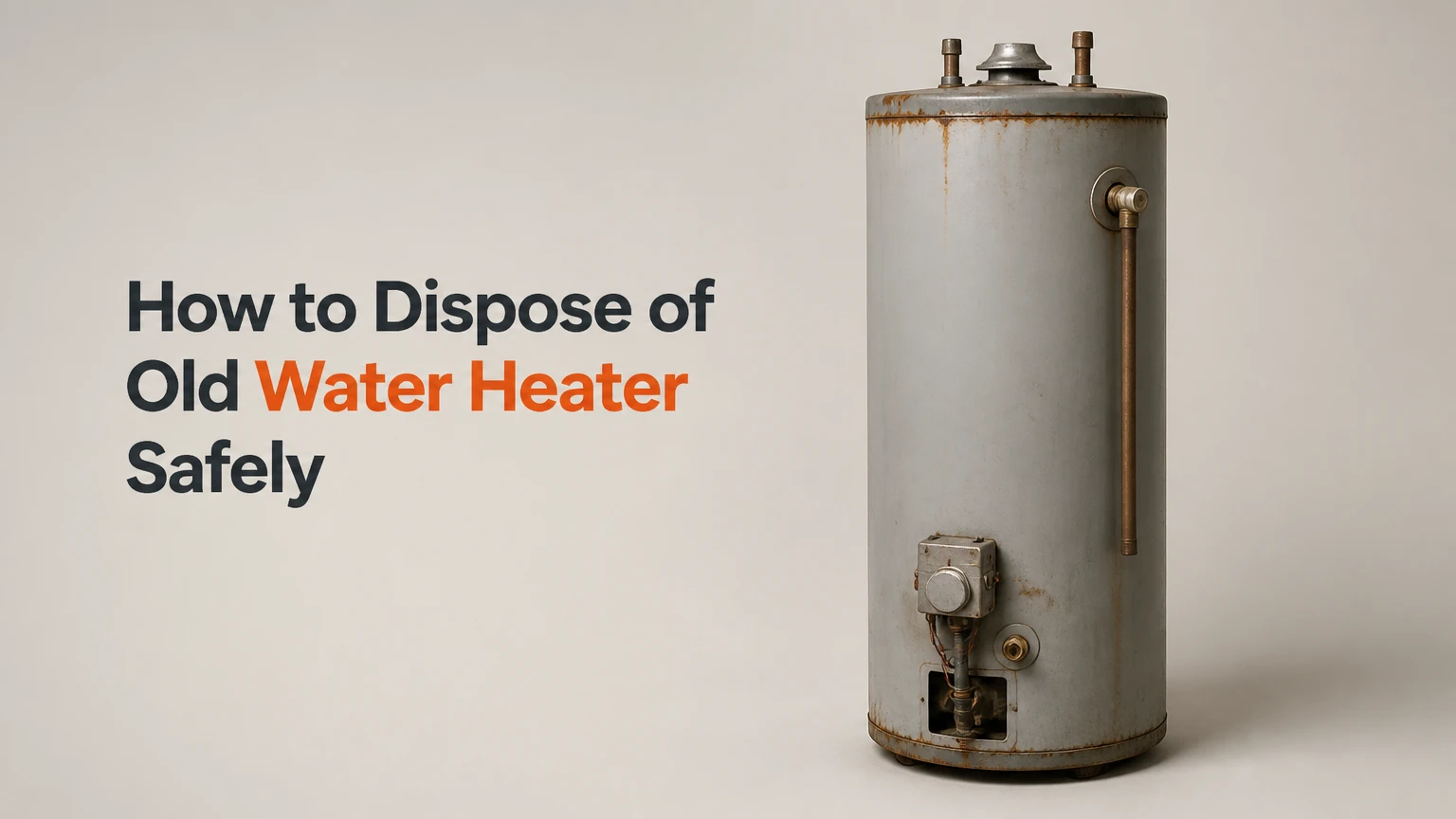 how to dispose of old water heater