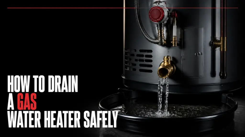 how to drain a gas water heater safely