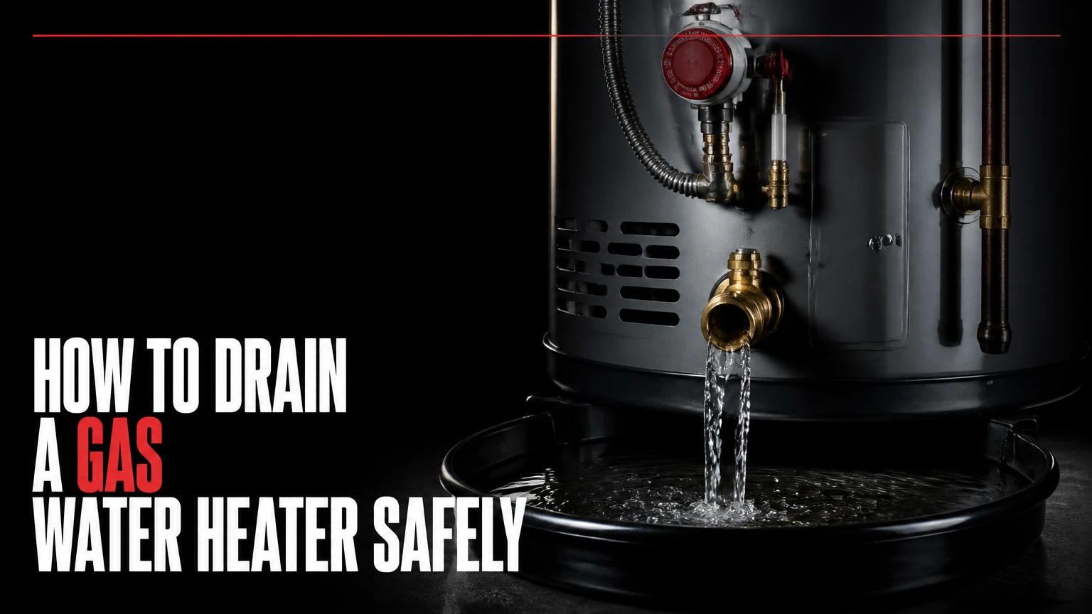 how to drain a gas water heater safely
