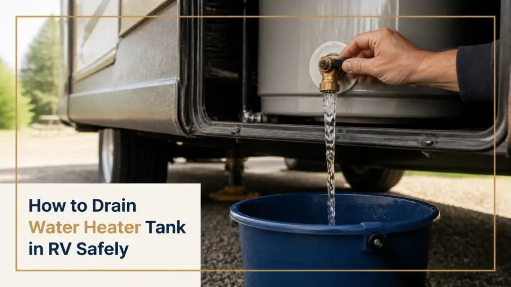 how to drain water heater tank in rv