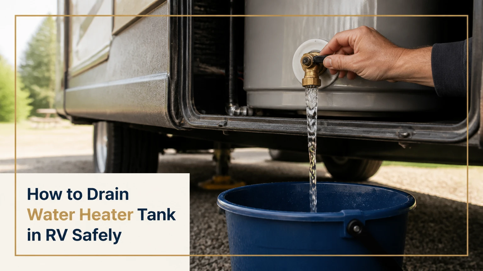 how to drain water heater tank in rv