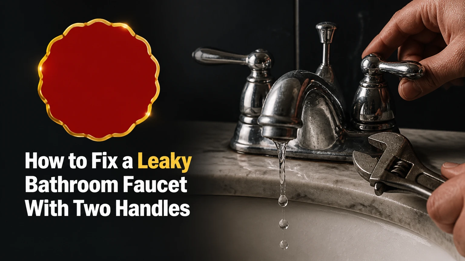 How to Fix a Leaky Bathroom Faucet With Two Handles