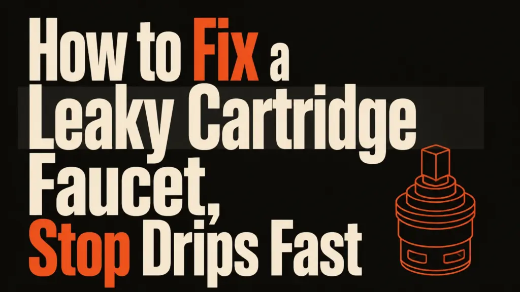 how to fix a leaky cartridge faucet stop drips fast