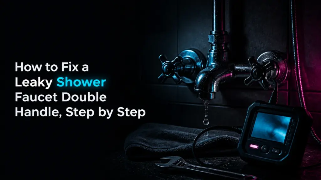 how to fix a leaky shower faucet double handle