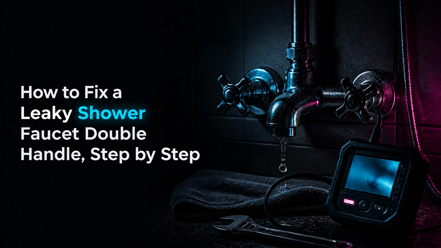 how to fix a leaky shower faucet double handle