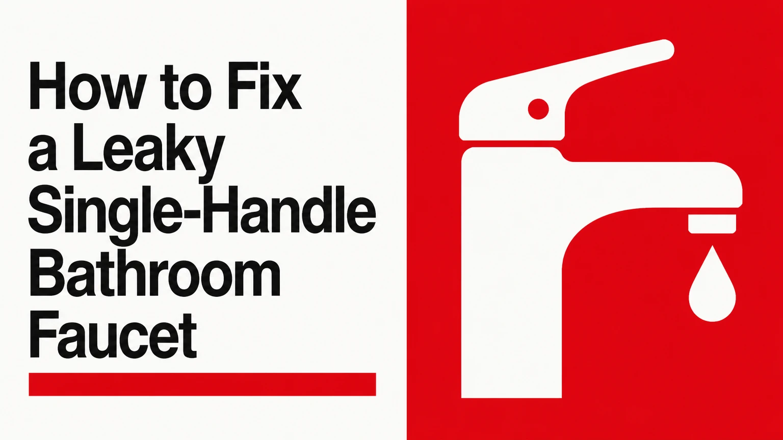 How to Fix a Leaky Single-Handle Bathroom Faucet