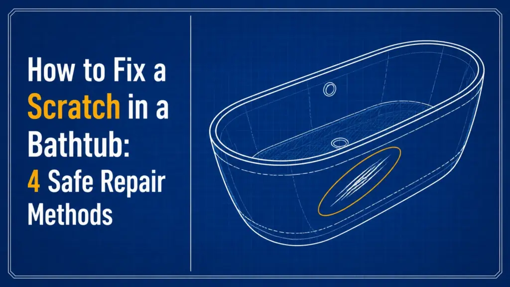how to fix a scratch in a bathtub