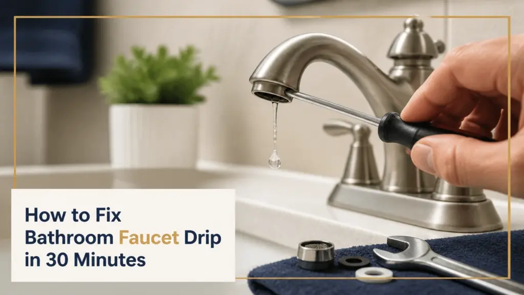 How to Fix Bathroom Faucet Drip in 30 Minutes