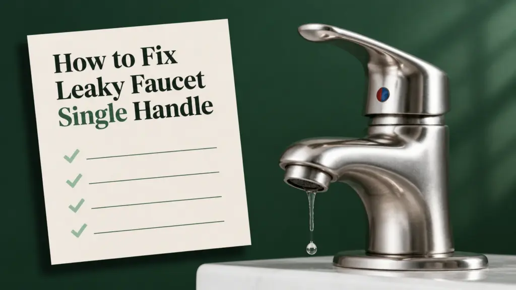 How to Fix Leaky Faucet Single Handle