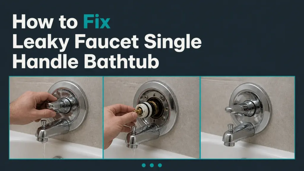 How to Fix Leaky Faucet Single Handle Bathtub